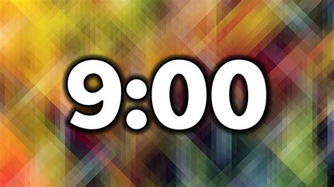 timer for 9pm.